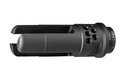 SUREFIRE WARCOMP7625824 WARCOMP QD FLASH HIDER 30 CAL (7.62MM) 5/8"-24 TPI, OPEN TINE 3-PRONG, PORTED BLACK STAINLESS STEEL FOR AR/M4-PLATFORM (SOCOM SUPPRESSOR COMPATIBLE)