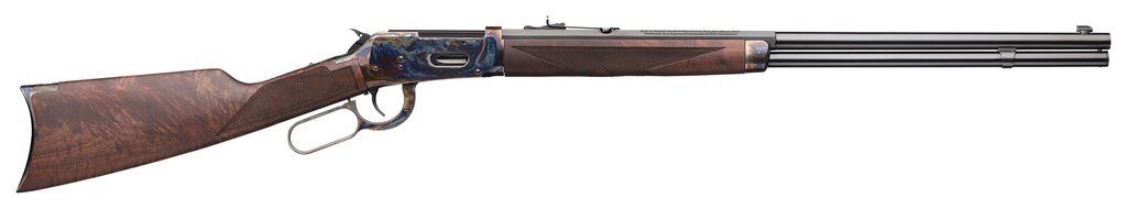 WINCHESTER GUNS 534291117 MODEL 94 DELUXE SPORTING 38-55 WIN 8+1 24" COLOR CASE HARDENED GRADE V/VI OIL CHECKERED WALNUT STOCK RIGHT HAND (FULL SIZE)
