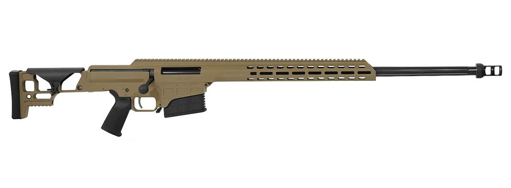 BARRETT 18479 MRAD  338 LAPUA MAG 26" 10+1 FLAT DARK EARTH CERAKOTE FLAT DARK EARTH FOLDING WITH ADJUSTABLE LOP STOCK BLACK POLYMER GRIP RIGHT HAND