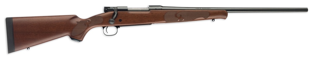 WINCHESTER GUNS 535201299 MODEL 70 FEATHERWEIGHT COMPACT 6.8 WESTERN 3+1 20" SATIN WALNUT FIXED W/FEATHER CHECKERING STOCK BRUSHED POLISH BLUED RIGHT HAND