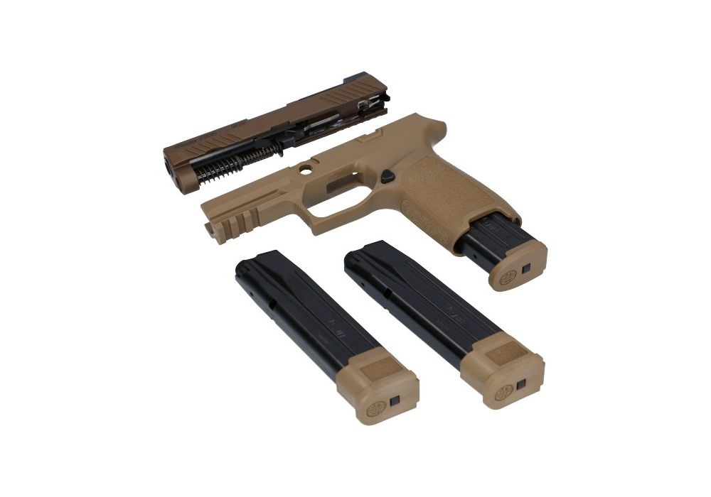 SIG SAUER 8900268 X-CHANGE KIT M18 9MM LUGER SIG 320 HANDGUN COYOTE TAN 17/21 RD