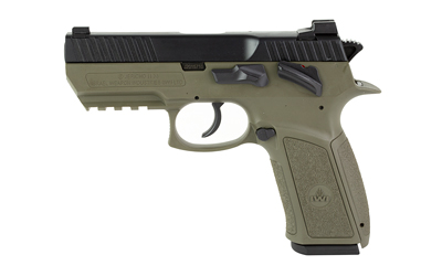 IWI US J941PSL9OD-II JERICHO 941 ENHANCED 9MM LUGER CALIBER WITH 3.80" BARREL, 17+1 CAPACITY, OD GREEN FINISH PICATINNY RAIL FRAME, SERRATED BLACK STEEL SLIDE & POLYMER GRIP