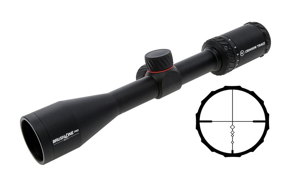 CRIMSON TRACE 0101220 BRUSHLINE PRO BLACK ANODIZED 3-9X40MM 1" TUBE BDC 350 LEGEND RETICLE