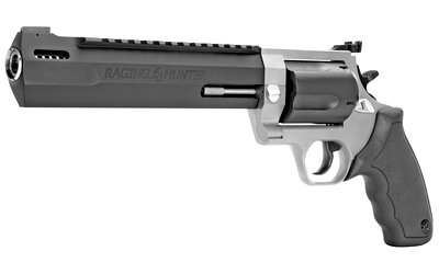 TAURUS 2460085RH RAGING HUNTER  460 S&W MAG 5RD 8.37" MATTE BLACK OXIDE CYLINDER & BARREL MATTE STAINLESS STEEL FRAME BLACK RUBBER WITH INTEGRATED CUSHION INSERT GRIP
