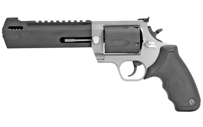 TAURUS 2460065RH RAGING HUNTER  460 S&W MAG 5RD 6.75" MATTE BLACK OXIDE BARREL & CYLINDER MATTE STAINLESS STEEL FRAME BLACK RUBBER  WITH INTEGRATED CUSHION INSERT GRIP