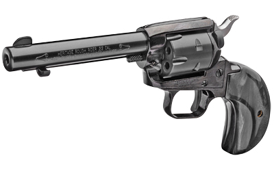 HERITAGE MFG RR22MB4BHBPRL ROUGH RIDER  22 LR 22 WMR 6 SHOT 4.75" BLACK OXIDE STEEL BARREL, BLACK OXIDE FRAME ZINC ALLOY FRAME, BLACK OXIDE CYLINDER, ALTAMONT BLACK PEARL GRIP, EXPOSED HAMMER