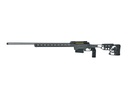 SAVAGE ARMS 57708 110 ELITE PRECISION 338 LAPUA MAG 5+1 30" MATTE STAINLESS, MATTE BLACK REC, GRAY CERAKOTE ADJUSTABLE MDT ACC ALUMINUM CHASSIS STOCK, LEFT HAND (MB NOT INCLUDED)