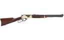 HENRY H0243030 SIDE GATE  FULL SIZE 30-30 WIN 5+1 20" BLUED STEEL BARREL, POLISHED BRASS RECEIVER, AMERICAN WALNUT STOCK RIGHT HAND