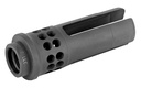 SUREFIRE WARCOMP5561228 WARCOMP QD FLASH HIDER 22 CAL (5.56MM) 1/2"-28 TPI, OPEN TINE 3-PRONG, PORTED BLACK STAINLESS STEEL FOR AR/M4-PLATFORM (SOCOM SUPPRESSOR COMPATIBLE)