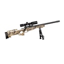 CRICKETT KSA2151 CPR COMPLETE PACKAGE 22 LR CALIBER WITH 1RD CAPACITY, 16.12" BARREL, BLUED METAL FINISH & FIXED WITH ADJUSTABLE CHEEKPIECE KRYPTEK CAMO STOCK RIGHT HAND