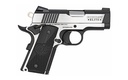 COLT MFG O7082CE COMBAT ELITE COMMANDER COMPACT FRAME 9MM LUGER 8+1, 3" STAINLESS STEEL BARREL, TWO-TONE SERRATED STAINLESS STEEL SLIDE & FRAME W/BEAVERTAIL, BLACK SCALLOPED G10 GRIP, AMBIDEXTROUS