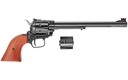HERITAGE MFG RR22MB9AS ROUGH RIDER  22 LR/22 WMR 6 SHOT, 9" BLACK STEEL BARREL, BLACK ZINC ALLOY FRAME, BLACK CYLINDER COCOBOLO GRIP, HAMMER/THUMB SAFETY, EXPOSED HAMMER