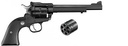 RUGER 0622 SINGLE-SIX CONVERTIBLE 22 LR/22 WMR 6RD 6.50" BLUED ALLOY STEEL BARREL, CYLINDER & FRAME, BLACK CHECKERED RUBBER GRIP, TRANSFER BAR SAFETY, EXPOSED HAMMER