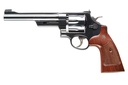 SMITH & WESSON 150341 MODEL 27 CLASSIC 357 MAG OR 38 S&W SPL +P BLUED CARBON STEEL 6.50" BARREL, 6RD  CYLINDER & N-FRAME, CHECKERED SQUARE BUTT WALNUT GRIP