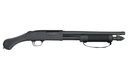 MOSSBERG 50657 590 SHOCKWAVE 20 GAUGE PUMP 3" 5+1 14.38" MATTE BLUED HEAVY-WALLED BARREL, DRILLED & TAPPED MATTE BLUED STAINLESS STEEL RECEIVER, BLACK RAPTOR BIRDSHEAD GRIP