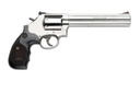 SMITH & WESSON 150855 MODEL 686 PLUS 38 S&W SPL +P, 357 MAG 7RD 7" STAINLESS STEEL BARREL & CYLINDER SATIN STAINLESS STEEL FRAME WITH BLACK & SILVER CUSTOM WOOD GRIP & RED RAMP FRONT SIGHT