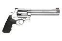 SMITH & WESSON 163501 MODEL 500  X-LARGE 500 S&W MAG 5 SHOT 8.38" SATIN COMPENSATED BARREL, SATIN CYLINDER, SATIN STAINLESS STEEL FRAME, BLACK FINGER GROOVED GRIP, EXPOSED HAMMER