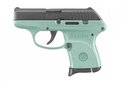 RUGER LCP 380ACP 6-SHOT FS BLUED/SLD TURQUOIS FRM (TALO)