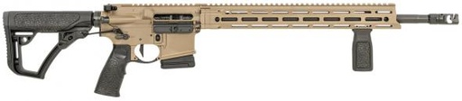 [818773023139] DANIEL DEFENSE 0212811090055 DDM4 V7 PRO *CA COMPLIANT 5.56X45MM NATO 18" 10+1, FDE REC, BLACK OEM OVERMOLDED STOCK & GRIP, GEISSELE TRIGGER