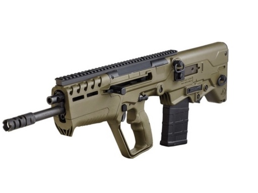 [818004022610] IWI US T7G2010 TAVOR 7 7.62X51MM NATO CALIBER WITH 20" BARREL, 10+1 CAPACITY, OD GREEN METAL FINISH, OD GREEN FIXED BULLPUP STOCK & POLYMER GRIP AMBIDEXTROUS HAND