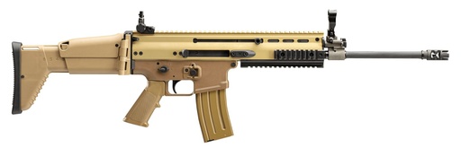 [845737013561] FN 985012 SCAR 16S NRCH 5.56X45MM NATO 16.25" BARREL,   30+1, FLAT DARK EARTH ANODIZED RECEIVER, FDE TELESCOPING SIDE-FOLDING STOCK WITH ADJUSTABLE CHEEKPIECE, OPTICS READY