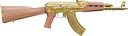 ZASTAVA ARMS USA ZR7762WMGL ZPAPM70  7.62X39MM 16.25" 30+1, 24K GOLD PLATED BARREL/REC, WALNUT STOCK & GRIP, GOLD MAG INCLUDED