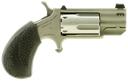 NORTH AMERICAN ARMS PUGDP PUG  22 WMR 5 SHOT 1" STAINLESS STEEL PORTED BARREL, STAINLESS STEEL FRAME, STAINLESS CYLINDER, BLACK POLYMER GRIP, EXPOSED HAMMER