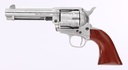 TAYLORS & COMPANY 550926 1873 CATTLEMAN 45 COLT (LC) CALIBER WITH 4.75" BARREL, 6RD CAPACITY CYLINDER, OVERALL WHITE FLORAL ENGRAVED FINISH STEEL & WALNUT GRIP