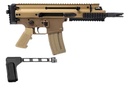 FN 38101887 SCAR 15P 300 BLACKOUT 30+1 7.50" BLACK FLAT DARK EARTH PICATINNY RAIL ALUMINUM RECEIVER SB TACTICAL BRACE