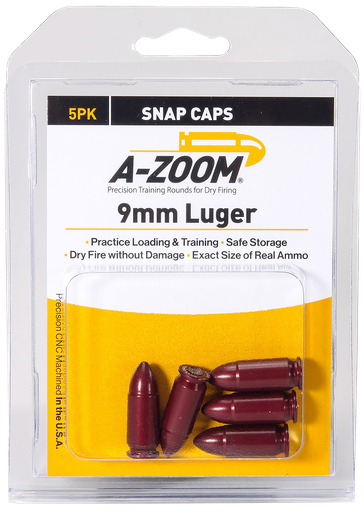 A-ZOOM 15116 PISTOL PISTOL 9MM LUGER 5PACK