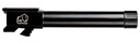 TAPCO TAP22002 GLOCK 9MM LUGER THREADED BLACK NITRIDE STAINLESS STEEL, FITS GLOCK 19 GEN1-3