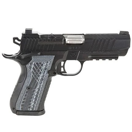 [669278310176] KIMBER MFG.,INC 3100017 KDS9C  9MM 10+1 4.09" KIMPRO BLACK FRONT AND REAR SERRATIONS STAINLESS STEEL SLIDE BLACK GRAY AND BLACK CROSSHATCH CUT G-10 GRIP