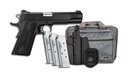 KIMBER MFG.,INC 3700812 CUSTOM LW CLUB BUNDLE 45ACP 7+1 5" FRONT SERRATIONS STAINLESS SLIDE KIMPRO BLACK F/S RUBBER GRIP