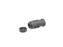 RUGER 90590 HYBRID MUZZLE BRAKE MATTE BLACK STEEL 5/8"X24 THREADS, 2.20" OAL 1" DIAMETER, 7.62X51MM NATO