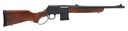 HENRY H023450 SUPREME  450 BUSHMASTER 5+1 18" BLUED THREADED BARREL, BLACK HARDCOAT ANODIZE ALUMINUM DRILLED & TAPPED RECEIVER, AMERICAN WALNUT FIXED W/PISTOL GRIP STOCK