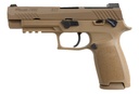 SIG SAUER 320F9M17MSMA P320 M17 *MA COMPLIANT 9MM LUGER CALIBER WITH 4.70" BARREL, 10+1 CAPACITY, OVERALL COYOTE PVD FINISH STAINLESS STEEL, PICATINNY RAIL FRAME, SERRATED SLIDE & POLYMER GRIP