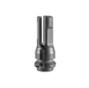 DEAD AIR DA307 KEYMO FLASH HIDER BLACK NITRIDE 4140 HT ALLOY STEEL 9/16"X24 LH THREADS 2.70" OAL 30 CAL