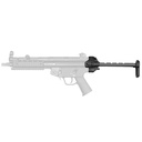 B&T FIREARMS BT200590 HK MP5  BLACK STEEL/ALUMINUM TELESCOPING COLLAPSIBLE, FITS H&K MP5 RETRACTABLE