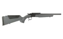 CVA CR4446 SCOUT  COMPACT 300 BLACKOUT 1RD 16.50" BLUED THREADED BARREL, BLUED PICATINNY RAIL RECEIVER, STEALTH GRAY FIXED SYNTHETIC STOCK