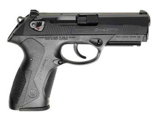 [082442885674] BERETTA USA JXF9F20CA PX4 STORM *CA COMPLIANT FULL SIZE FRAME 9MM LUGER 10+1, 4.10" BLACK STEEL BARREL, BLACK BRUNITON SERRATED STEEL SLIDE, BLACK POLYMER FRAME W/PICATINNY RAIL, AMBIDEXTROUS