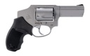 TAURUS 2-850139 850  SMALL 38 SPECIAL 5 SHOT 3" MATTE STAINLESS STEEL BARREL & CYLINDER, MATTE STAINLESS STEEL FRAME, BLACK RUBBER GRIP, TRANSFER BAR SAFETY, CONCEALED HAMMER