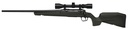 SAVAGE ARMS 32186 AXIS 2 XP COMBO FULL SIZE 7MM-08 REM 4+1 22" BLACK SPORTER BARREL, BLACK CARBON STEEL RECEIVER DRILLED & TAPPED, OD GREEN FIXED SYNTHETIC STOCK, WEAVER 3-9X40MM SCOPE, LEFT HAND