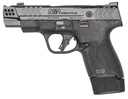 SMITH & WESSON 13990 M&P 9 SHIELD PLUS 9MM LUGER 10+1 15+1 13+1 4" STAINLESS ARMORNITE GRAY PORTED/SERRATED STAINLESS STEEL SLIDE BLACK TEXTURED GRIP