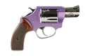 CHARTER ARMS 53804 OFF DUTY COYOTE 380 ACP 5RD 2" HIGH POLISHED PORTED BARREL & CYLINDER, LAVENDER ALUMINUM FRAME, ROSEWOOD CHECKERED GRIP, STANDARD HAMMER
