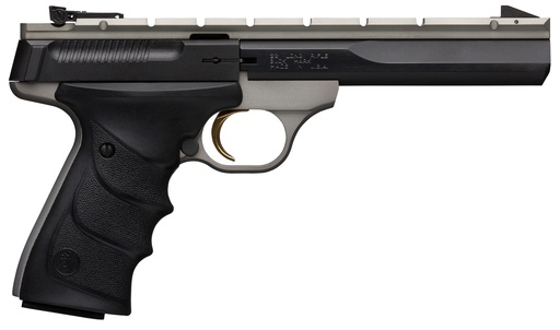 [023614742708] BROWNING 051564490 BUCK MARK CONTOUR 22 LR 10+1 5.50" CONTOURED BARREL, MATTE BLACK OPTIC READY/SERRATED STEEL SLIDE, GRAY ANODIZED ALUMINUM FRAME, BLACK ULTRAGRIP RX GRIPS