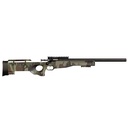 CRICKETT KSA2150-M81 PRECISION  FULL SIZE 22 LR SINGLE SHOT 16.10" BLUED THREADED BULL BARREL, BLUED CRICKETTINNY RAIL STEEL RECEIVER, M81 WOODLAND CAMO SYNTHETIC ADJ LOP STOCK