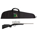 CRICKETT KSA2245BSC MY FIRST RIFLE PACKAGE 22 S/L/LR SINGLE SHOT 16.10" STAINLESS STEEL BARREL & RECEIVER, BLACK SYNTHETIC FIXED STOCK, 4X32 SCOPE