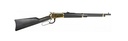HERITAGE MFG H9235718G 92  357 MAG 8+1 18" BLACK STEEL BARREL, GOLD PVD STAINLESS STEEL RECEIVER, BLACK FIXED WOOD STOCK