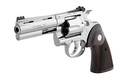 COLT MFG PYTHONSP4WFTG PYTHON TARGET 357 MAG/38 SPECIAL 6 SHOT 4.25" POLISHED STAINLESS STEEL RECESSED TARGET VENT RIB BARREL, CYLINDER & FRAME, WALNUT W/MEDALLION GRIP, EXPOSED HAMMER