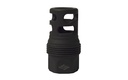 YANKEE HILL 4445MB24B SRX Q.D. MUZZLE BRAKE SHORT BLACK PHOSPHATE STEEL WITH 11/16"-24 TPI FOR SRX ADAPTERS